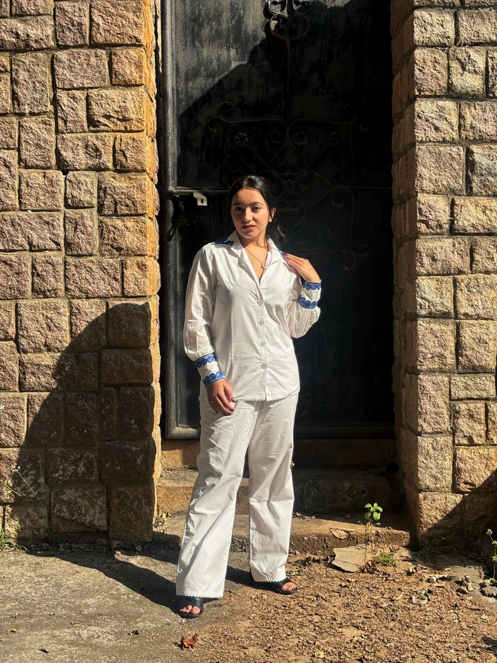 Azure Brushstroke Co-ord