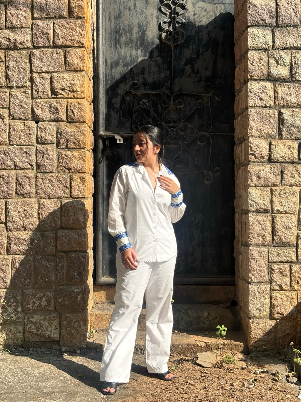 Azure Brushstroke Co-ord