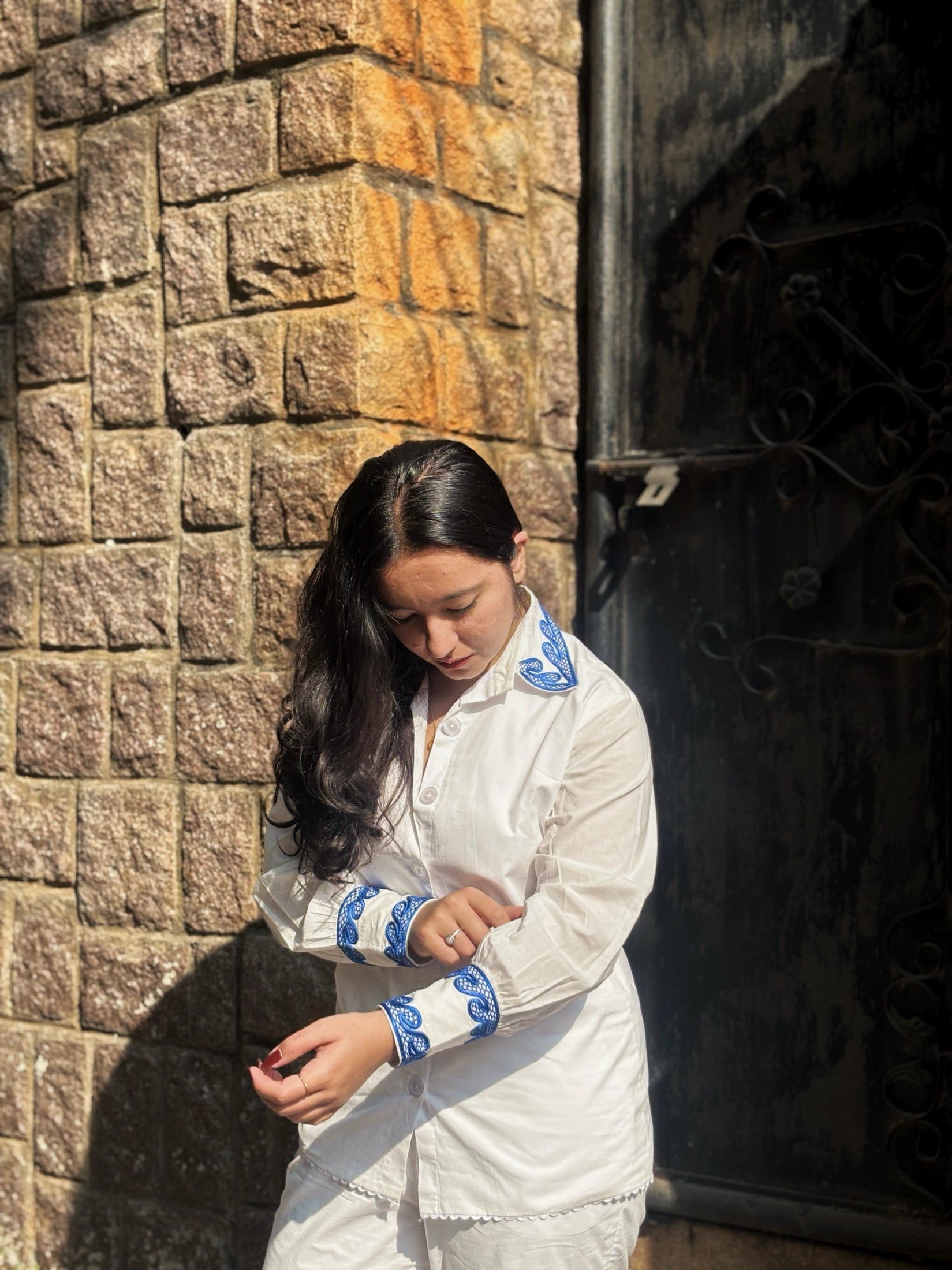 Azure Brushstroke Co-ord