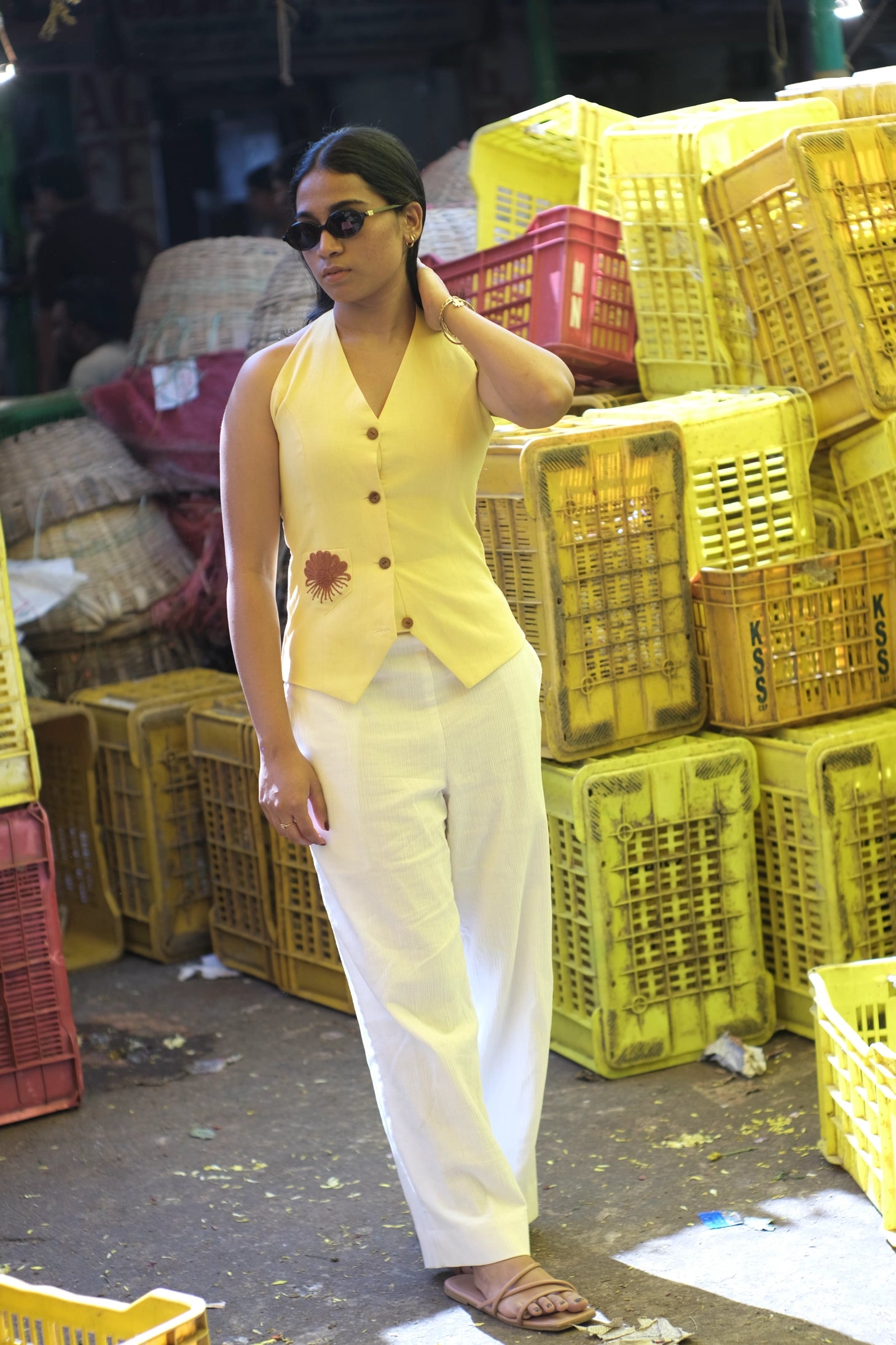 Golden Flora co-ord set